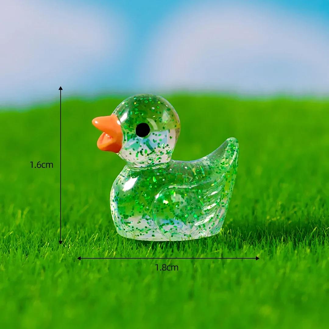 

Mini 50Pcs Ducks Sequin Miniature Duck Resin Desktop Decorationation Cute Figurines Fairy Garden Accessories Home Decor Diy Doll House 25PC