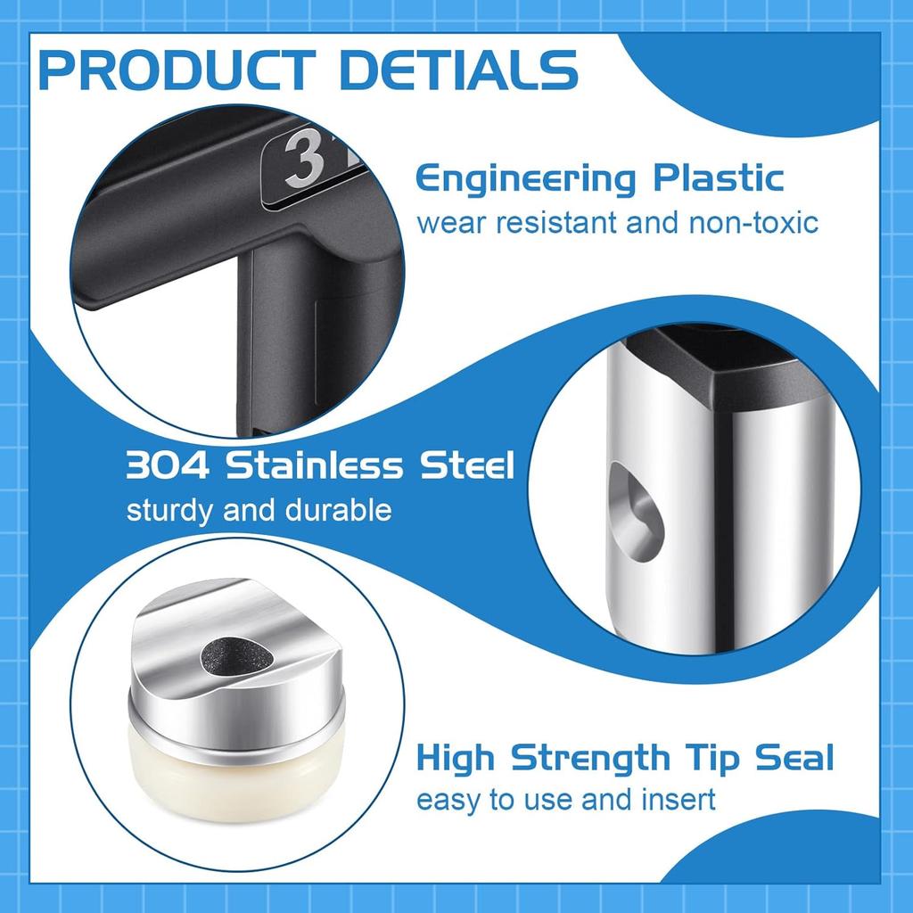 8 Pcs Spray Tips for Paint Airless Paint Sprayer Tips Reversible Airless Spray Nozzles Machine Part for Homes Buildings Decks(211, 215, 311, 315,