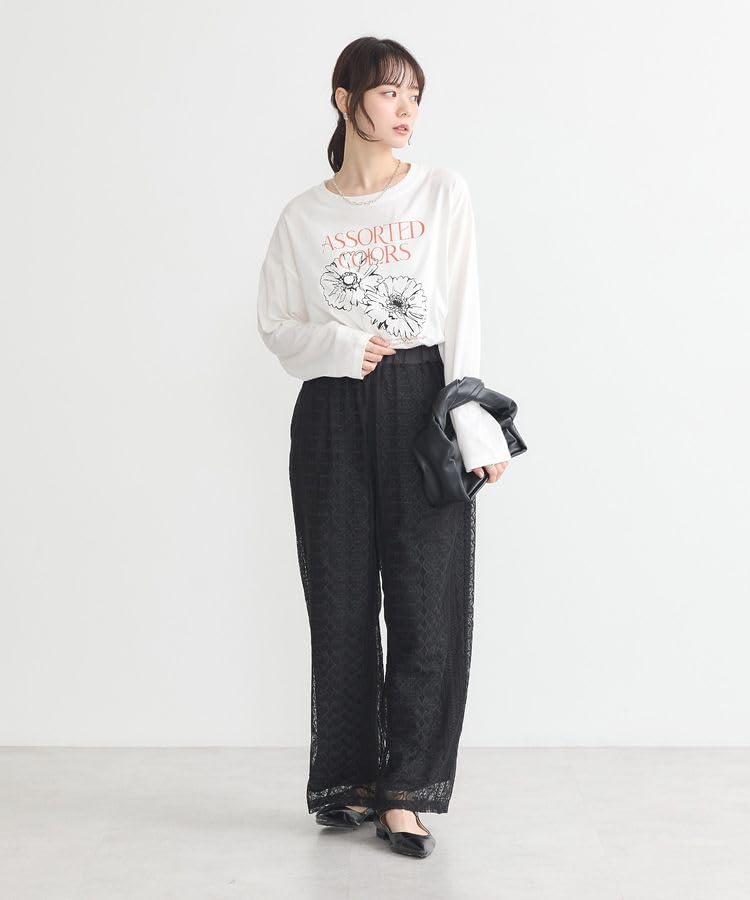 Muzyka Casual Koronka Czarny [Ziemia i Ekologia] Spodnie, Spodnie, Damskie,