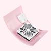 Quiet Manicure Dust Absorber Powerful Motor Compact Desktop Vacuums Pink Aesthetic Design For Professional Home Nail Art