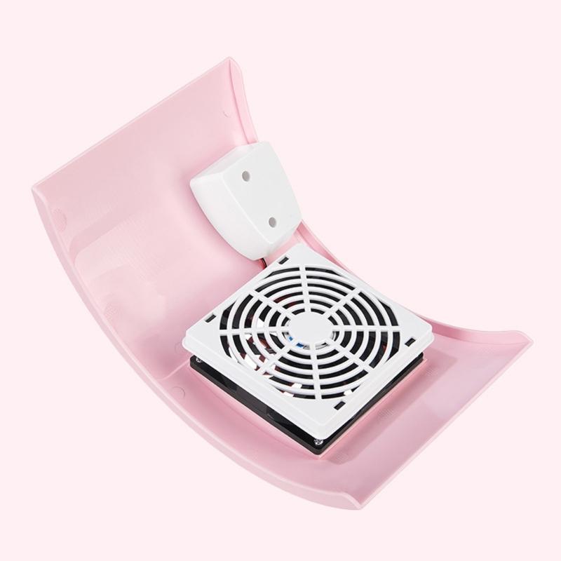 Quiet Manicure Dust Absorber Powerful Motor Compact Desktop Vacuums Pink Aesthetic Design For Professional Home Nail Art