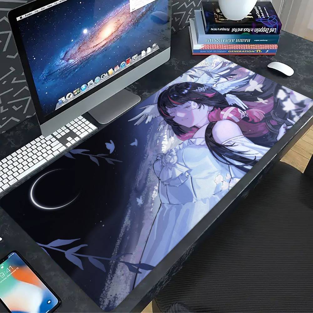 Anime Columbina G-Genshin Impact Mousepad Non-slip Suitable For Office Computers Laptops E-sports Game Desk Mats XXL Keyboard