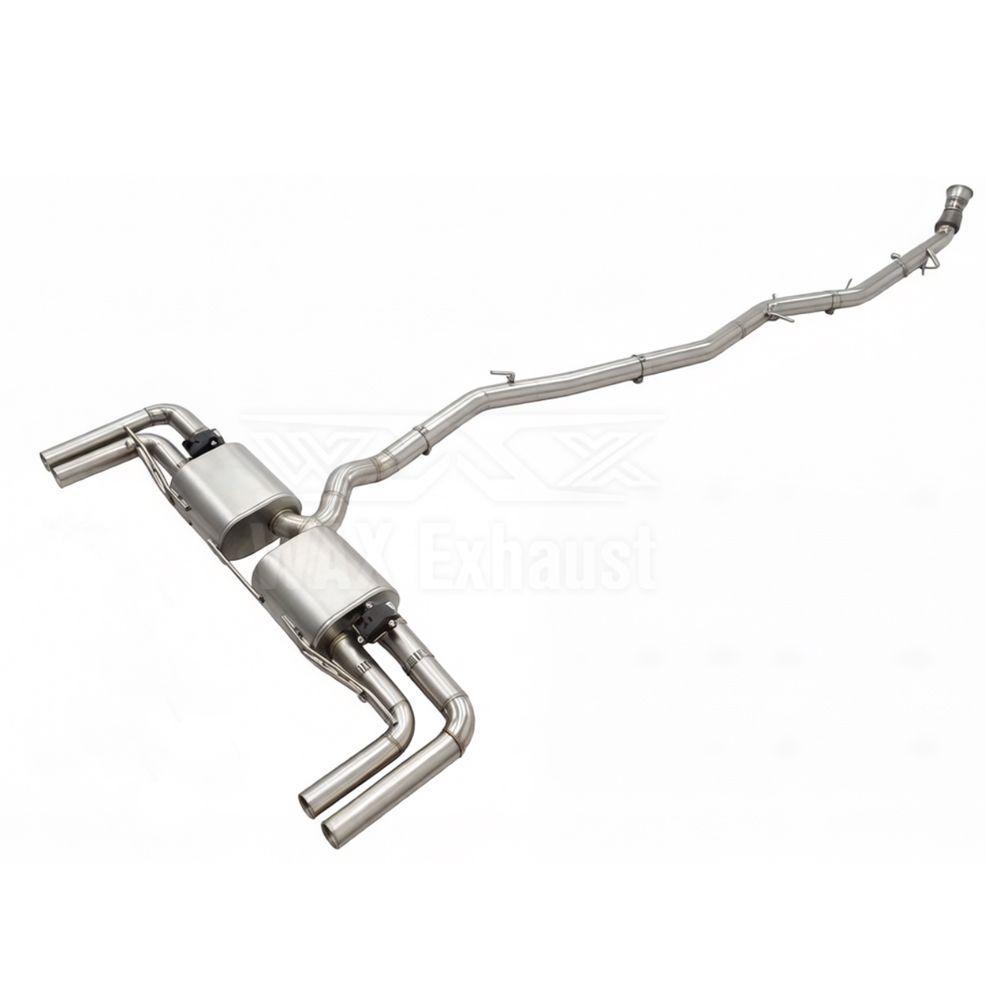 Stainless Steel Quad Exhaust System for Mercedes GLE300/350/450 (2019-2024)