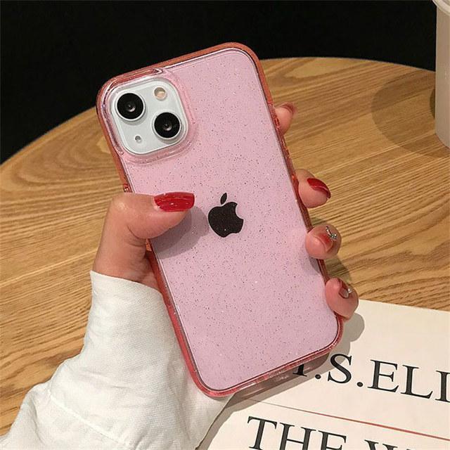 Husă transparentă cu sclipici de lux pentru Iphone 14 13 11 12 Pro Max Xr Xs Max 14plus Husă transparentă, moale, acrilică, rezistentă la șocuri.