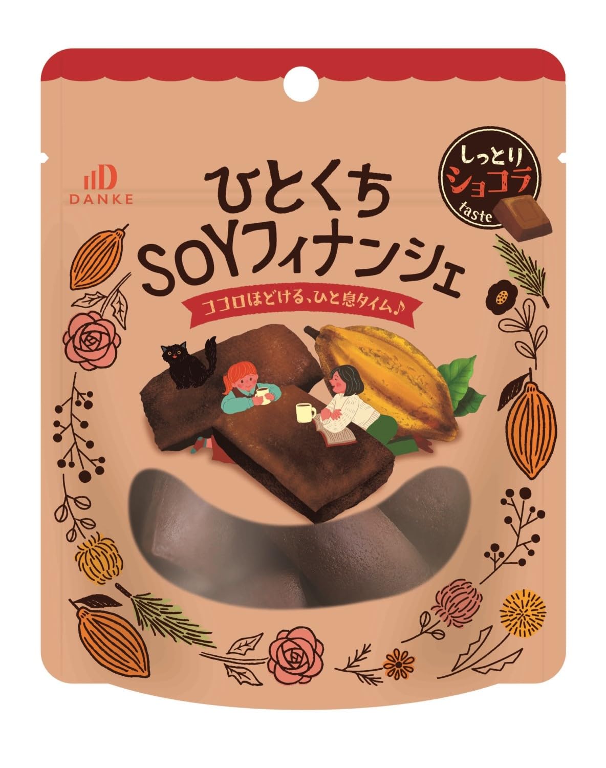 

Nakajima Daishodo Hitokochi SOY Financier со вкусом шоколада 1 шт. x 6 пакетиков