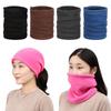 Thick Shawl Thermal Warm Knit Neck Scarf Ski Balaclava Hat Fleece Snood Scarf Neck Warmer Beanie