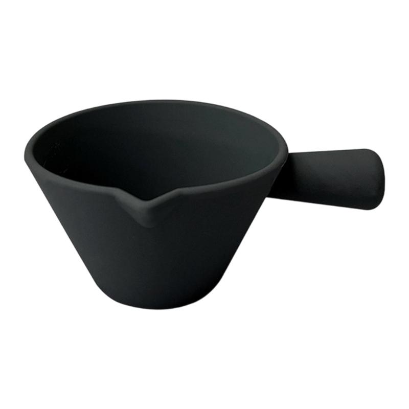 

Silicone Espresso Cup Ideal For Measuring Coffee Grounds And Heating Milk Brewing Tool with Measurement Marks чорний