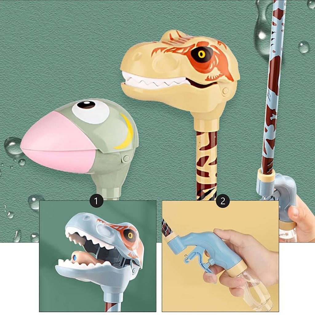 Patos Creativos NOS Dinosaurio Pistolas de Agua, Diversión de Verano Juguetes para Piscina al Aire Libre