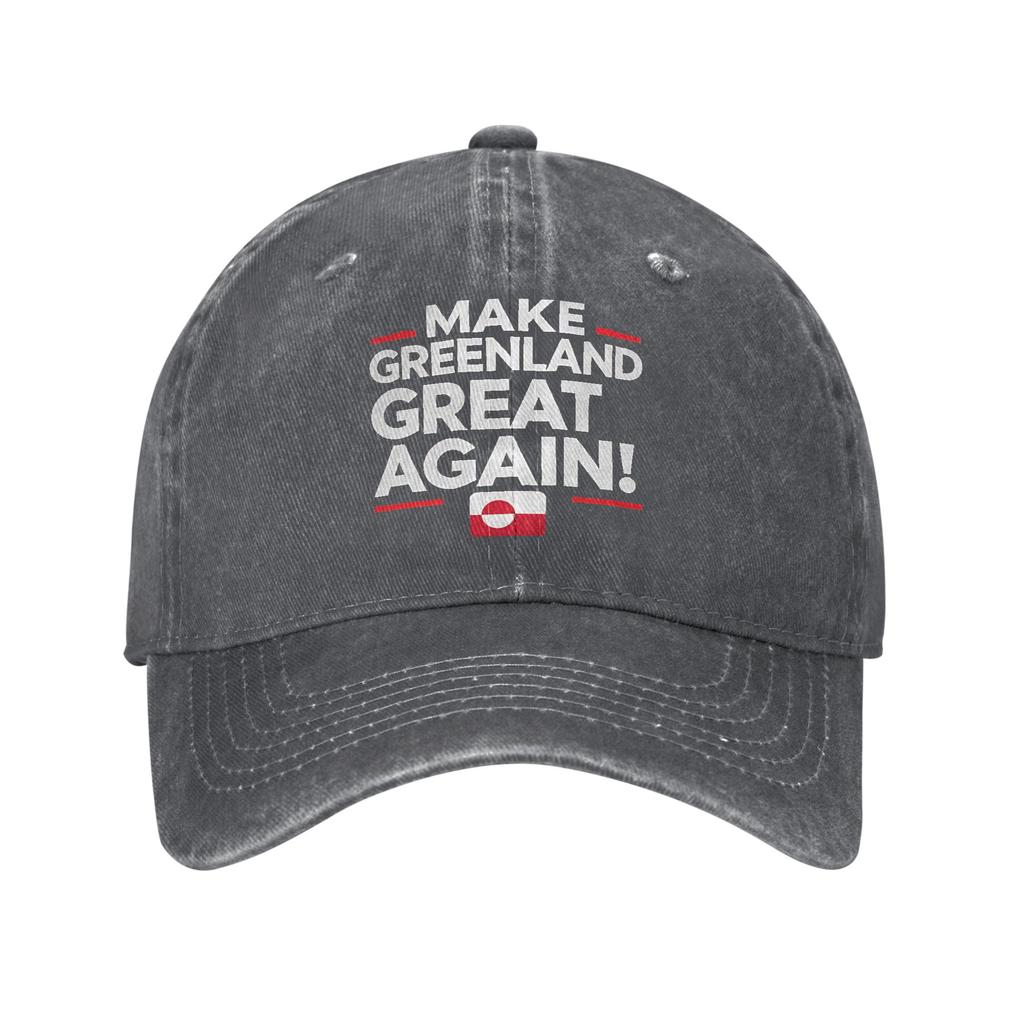 Hands Off Greenland Is Not For Sale MGGA Baseball Cap Outfit For Unisex Adjustable Trucker Hat