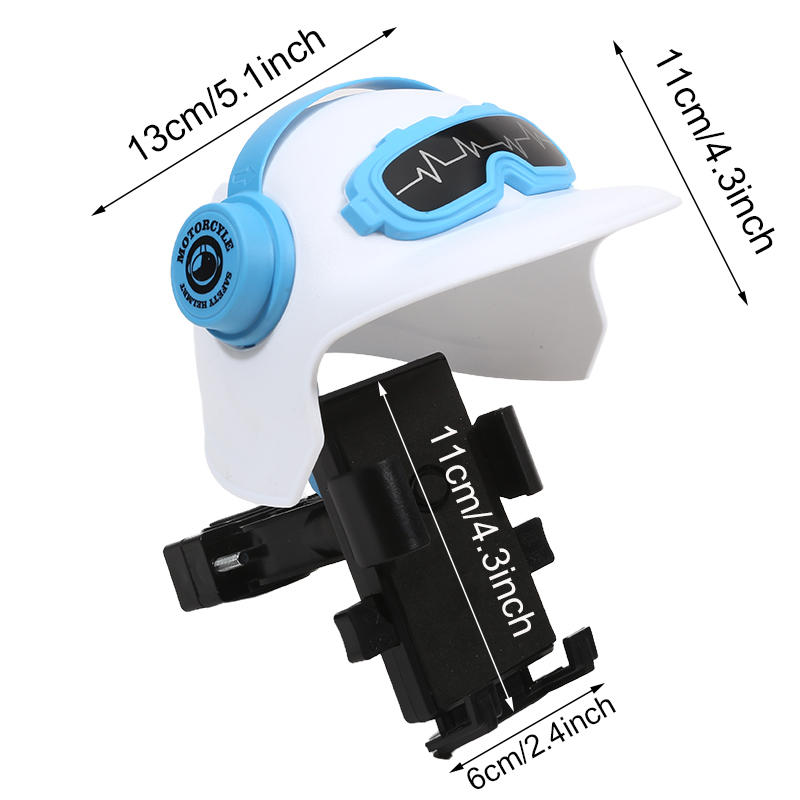 Handlebar Helmet Cell Phone Holder Self-driving Sun Resistant Phone Navigation Mount Bracket for Motorcycle Electric Vehicles Bicycle