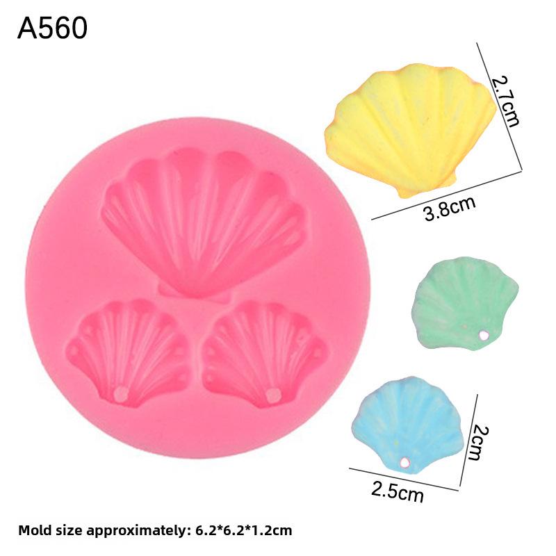 Seashell Conch Silicone Mold for Chocolate, Clay, and Cake Decorations