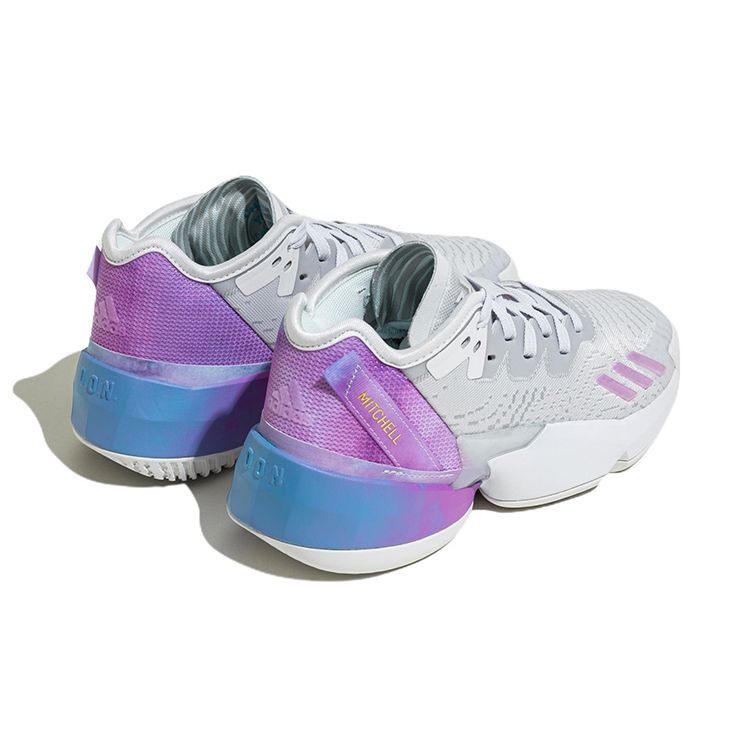 Adidas D.O.N. Issue #4 Big Kid Dream It Kids Sneakers White Cloud-White Bliss-Lilac HR1785