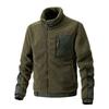 Men's Stand Collar Fleece Casual Jacket Cardigan Coat Outdoor Tops