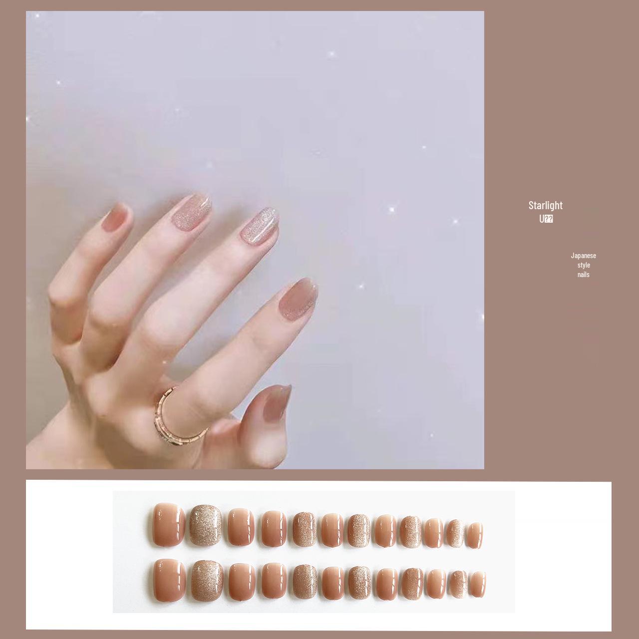 

Носимые Фиолетовый Край Французский Маникюр Отбеливающие Съемные Накладные Ногти