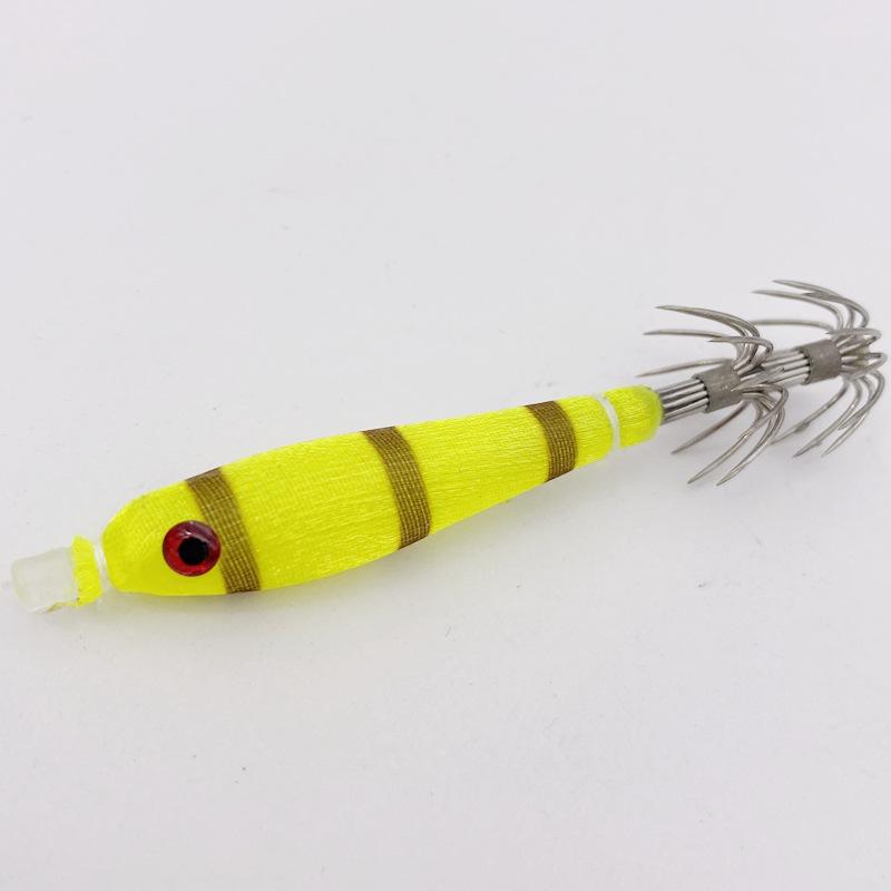 2pcs Blowpipe Hook Squid Jig Luminous Uv Glow In The Dark Hard Turlutte Lure For Fishing Squid Octopus Cuttlefish Artificial Bai
