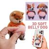 3D Shiba Inu Dog Belly Sticker Cute Chubby Shiba Inu Puppy Diy Stickers Phonecase Scrapbook Laptop Decal Kids Party Favors Gifts