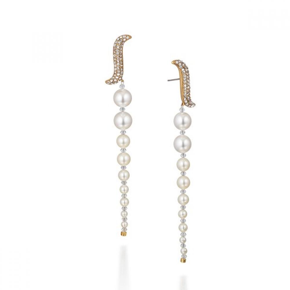 

Tani By mineTani Kate Wave Pearl Long Earring Ms1e100k Single option