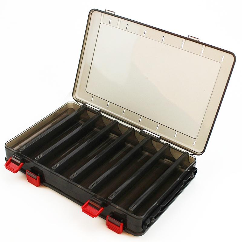 14 Compartments 18.5*27.5*5 Fishing Tackle Double Sided Plastic Fishing Lures Box Large Fishing Lure Hook Boxes Pesca Tackle Box