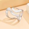 Geometric INS Style Exaggerated Irregular Open Stainless Steel Titanium Ring