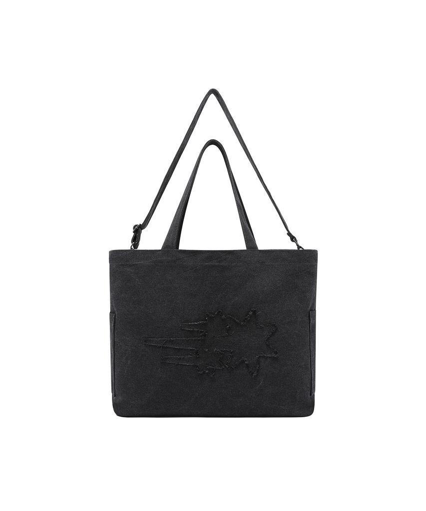 Niceghostclub 3Star Raw Edge 2Way Big Bag_Charcoal(Ng2Gsuab44A)
