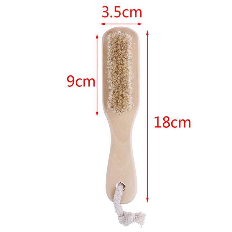 Wood Pumice Stone Foot Massage Brush Feet Exfoliating Remover Scrubber Tool Body Brush Massage Brush Foot Care