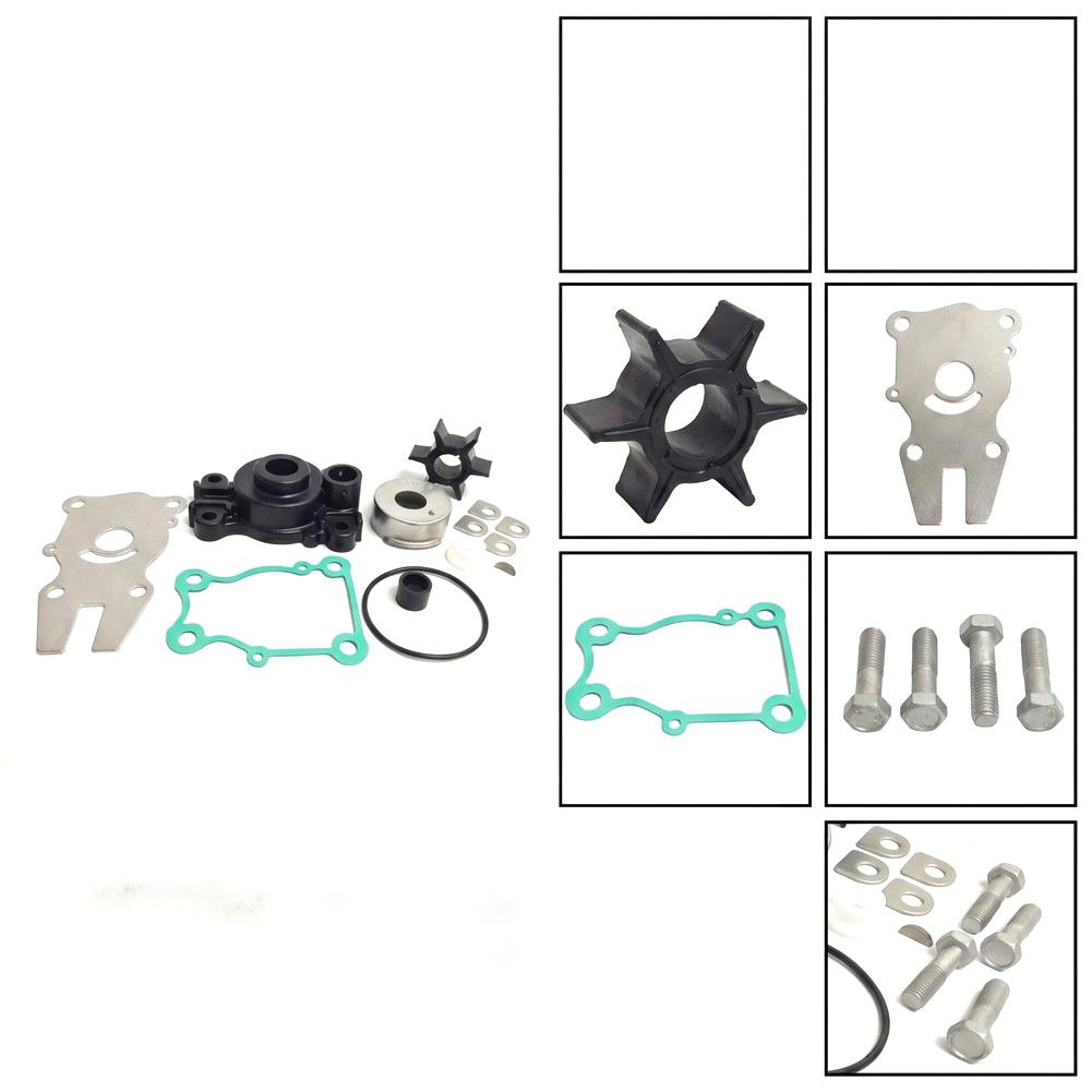 1 Set Water Pump Kit Marine Outboard Engine Cooling Spare Repair Replacement Parts Fit 40 50 60Hp Motor OEM 63D-W0078-01