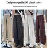 Women's Khaki High-Waist Wide Leg Work Pants - Autumn 2025 Collection