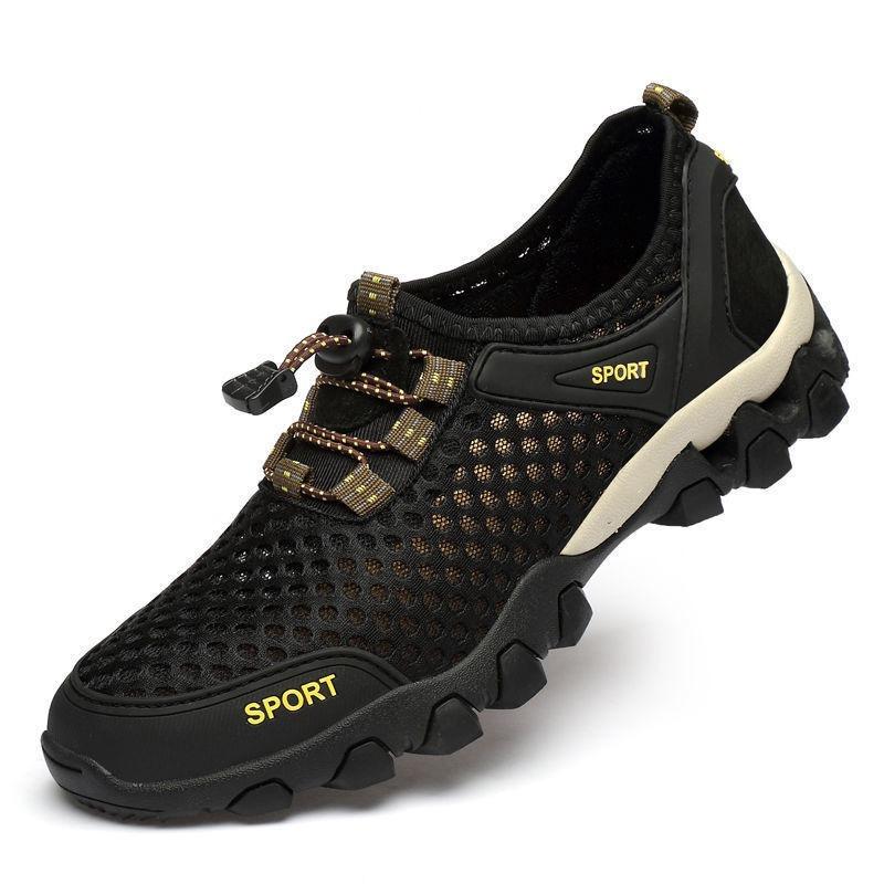 Watschuhe, Herrenschuhe, neue Schuhe für Frühling und Sommer, atmungsaktive Mesh-Schuhe, weichsohlige Herren-Athleisure-Schuhe, Outdoor-Wanderschuhe