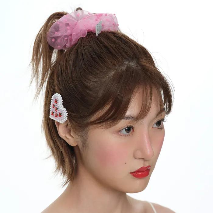 BUBBLE ORGANZA SCRUNCHIE Set (BUBBLE GUM PINK/2PCS)