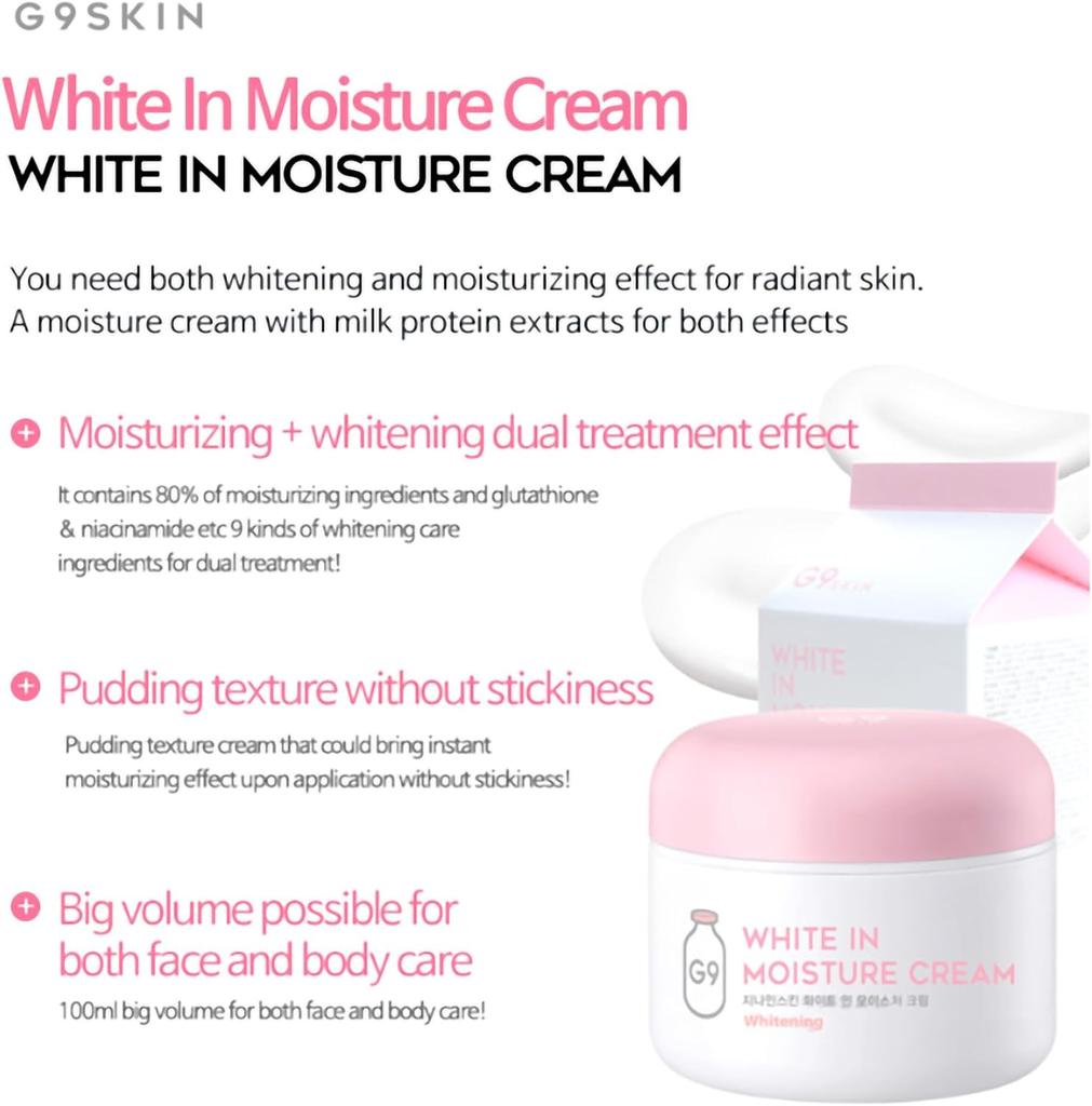 G9SKIN White In Moisture Cream 100ml