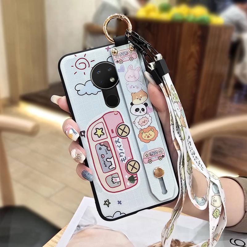 Lanyard Back Cover Phone Case For Nokia 6.2/7.2 Waterproof Anti-dust Silicone Fashion Design Soft Case Dirt-resistant