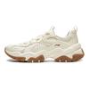 Li Ning Brown Sugar Cushioning Slip Resistant Abrasion Resistant Support Low top Casual Shoes Men's Ecru AGCW097-3