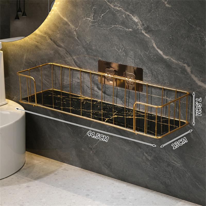 Makeup Storage Rack Bathroom Storage Rack Above The Toilet Luxury Bathroom Shelf Without Drilling Iron Wall Shelf Home Storage