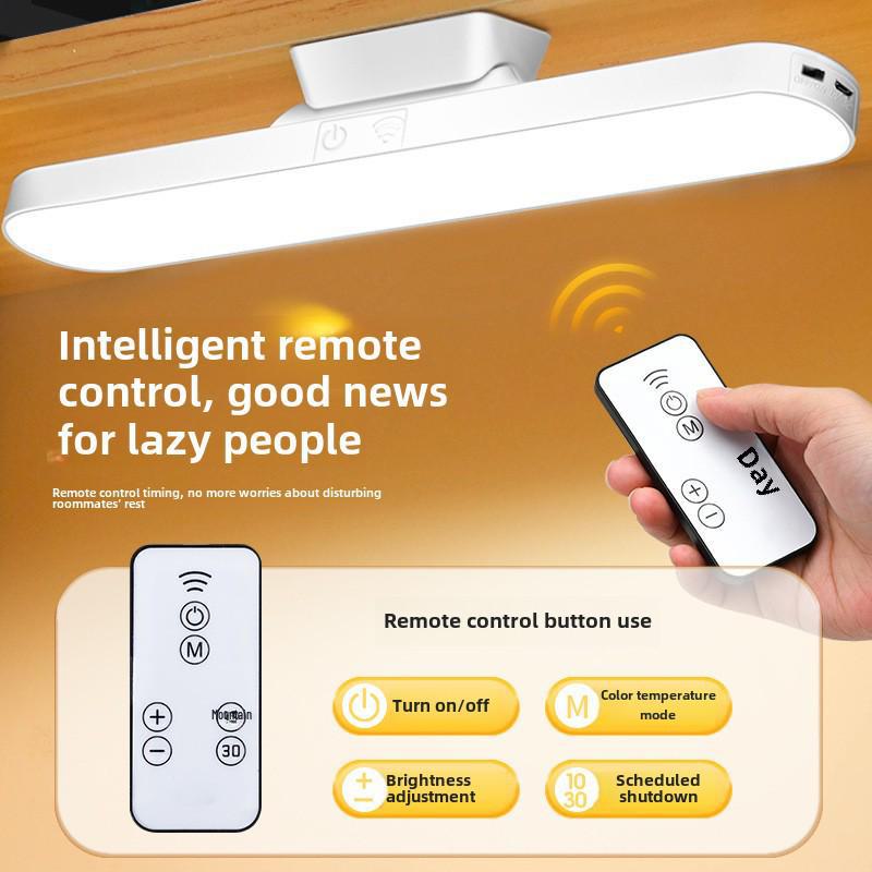 LED Desk Lamp with USB Charging, Eye Protection, Magnetic Suction, Ideal for College Students and Dormitories