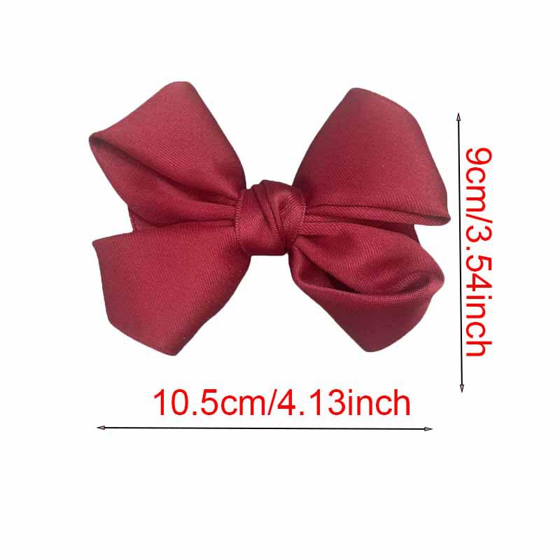 European Fabric Bow Hair Clip for Children - School Style Princess Headwear Accessory