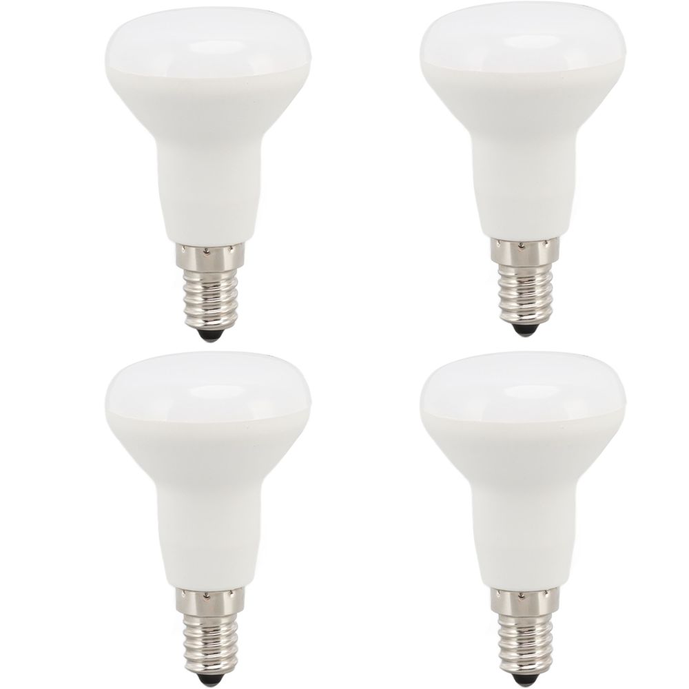 4er-Pack E14 Sockel LED-Glühbirnen R50 Pilzform Lampen Energiesparend Langer Hals LED-Birnen Geschäft