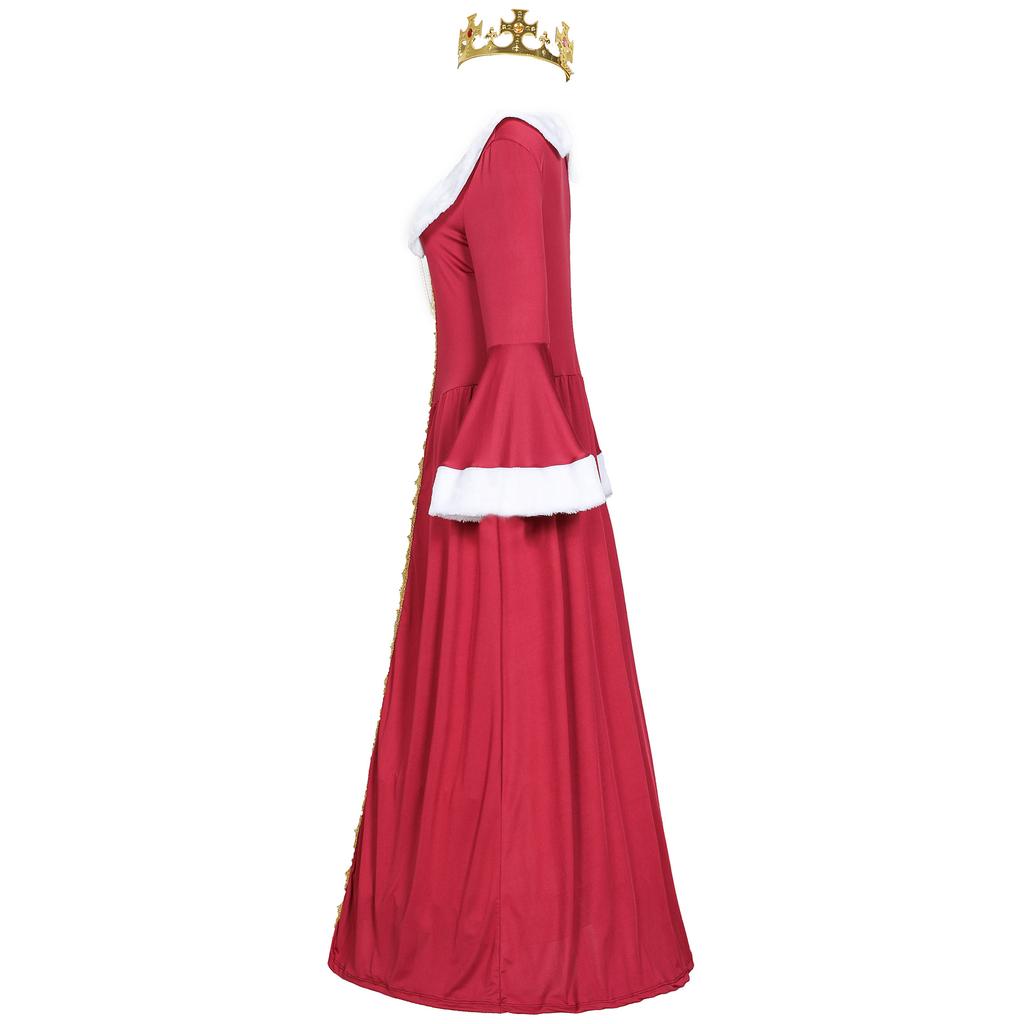 Costum regină regină rege curte romană antică, costum de Halloween pentru cuplu mărime plus pentru bărbați, costum pentru spectacol de scenă