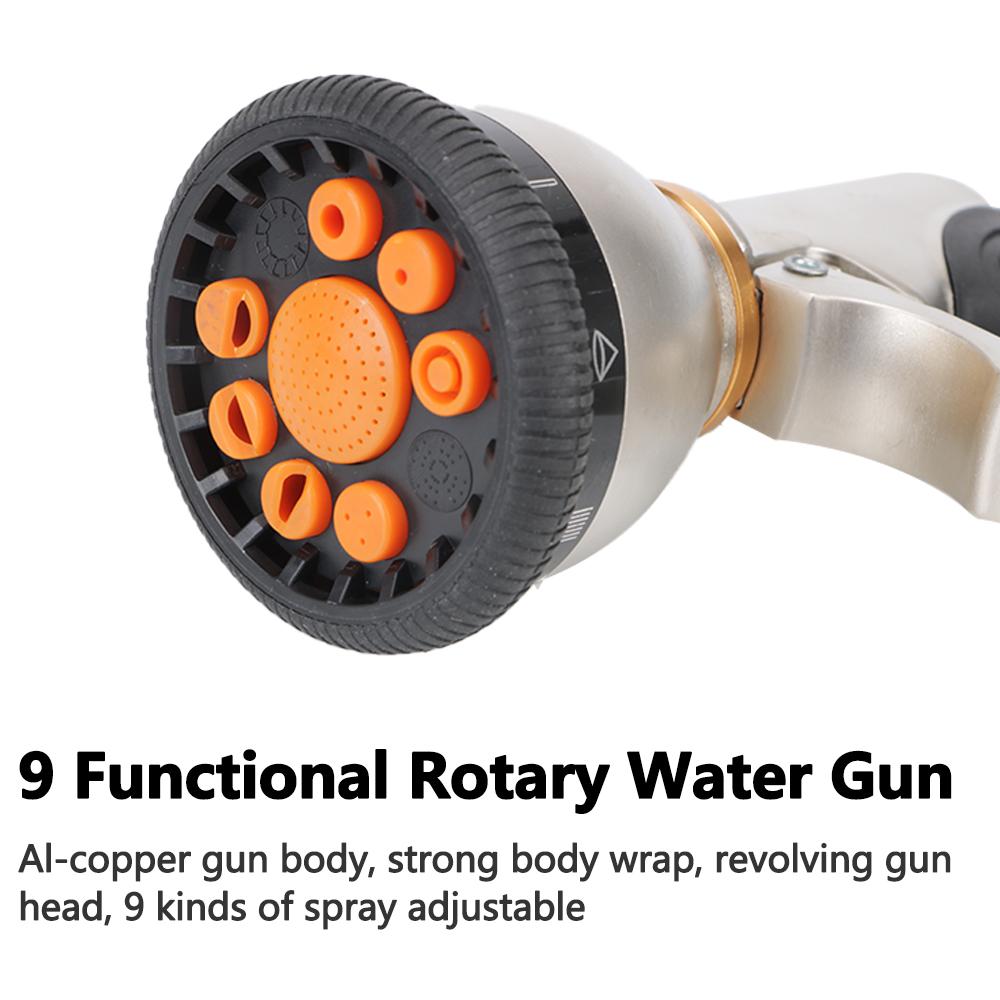 Garden Watering Sprinkle Adjustable Irrigation Tool High-Pressure Rotary Water Spray Gun Car Washer
