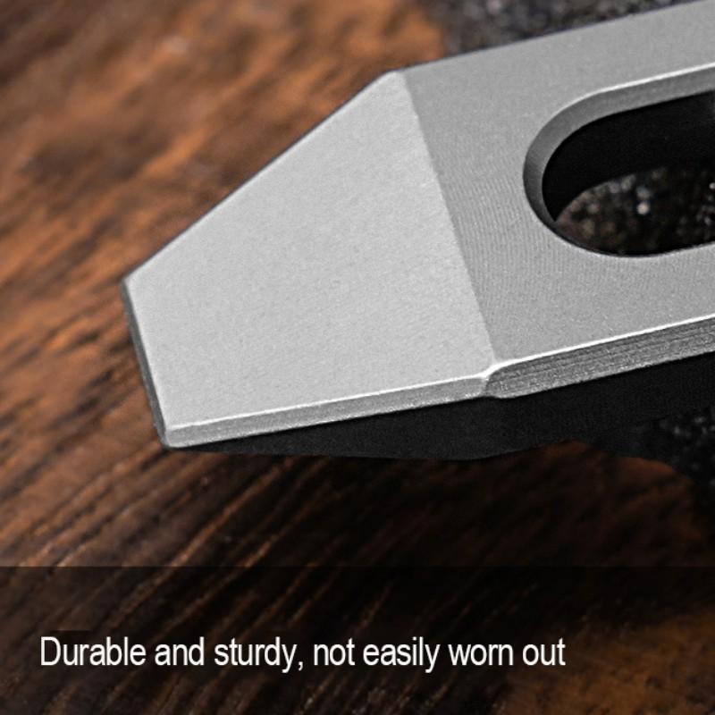 Titanium Alloy Crowbar EDC Multifunctional Hex Wrench Bottle Opener Portable EDC Keychain Outdoor Camping Tools with Necklace