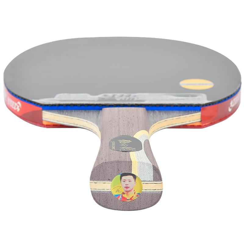 DHS Best Table Tennis Racket for Table Tennis Professional Single Training Made of Wood Rubber ITTF Certified