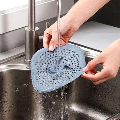 Silicone Sink Strainer Hair Catcher for Shower Drain Easy To Install Multi-Functional Effective Shower Drain Protector Hair Stopper for Bathroom Tub