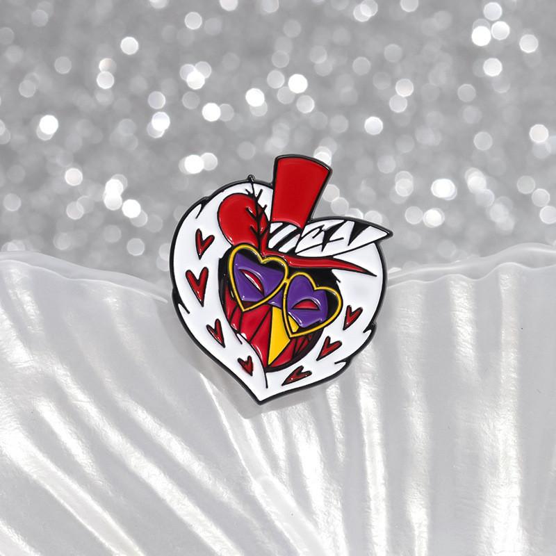 Creative Cartoon Character Alloy Brooch Fun Unique Metal Badge Decorative Pin For All Styles