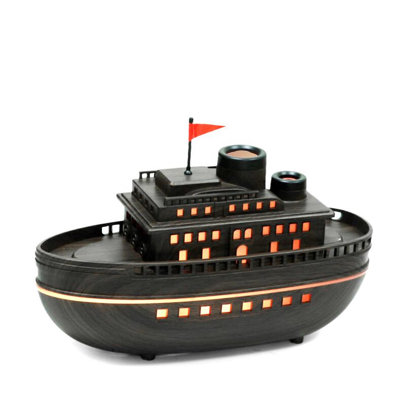 Креативный аромадиффузор-увлажнитель в виде парохода с двойным распылением