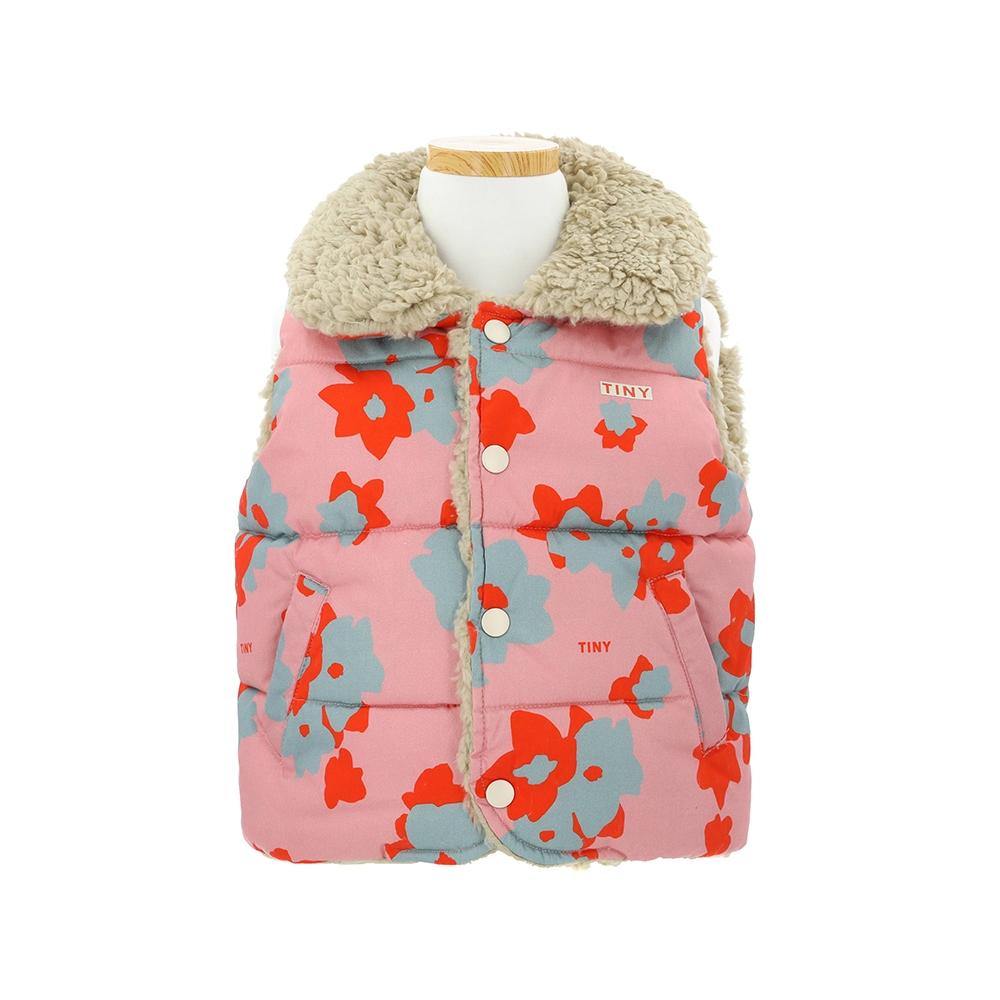 

Tiny Cotton Aw24 304 P17 Flowers Padded Vest Flower Padded Kids Vest AW24-304 P17 (8Y)