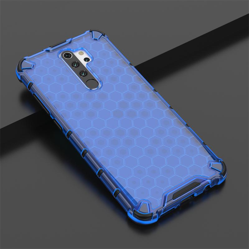 Shockproof Transparent Case For Redmi Note 8 Pro Honeycomb Armor Clear Case For Redmi Note 8 Pro Case Cover For Redmi Note 8 Pro