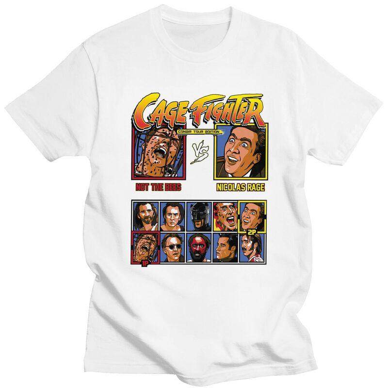 

Custom Fashion Nicolas Cage Fighter T Shirts Men Funny Meme T-shirt Streetwear Tee Tops Oversized Tshirts Merch - Men s Summe... S разноцветный
