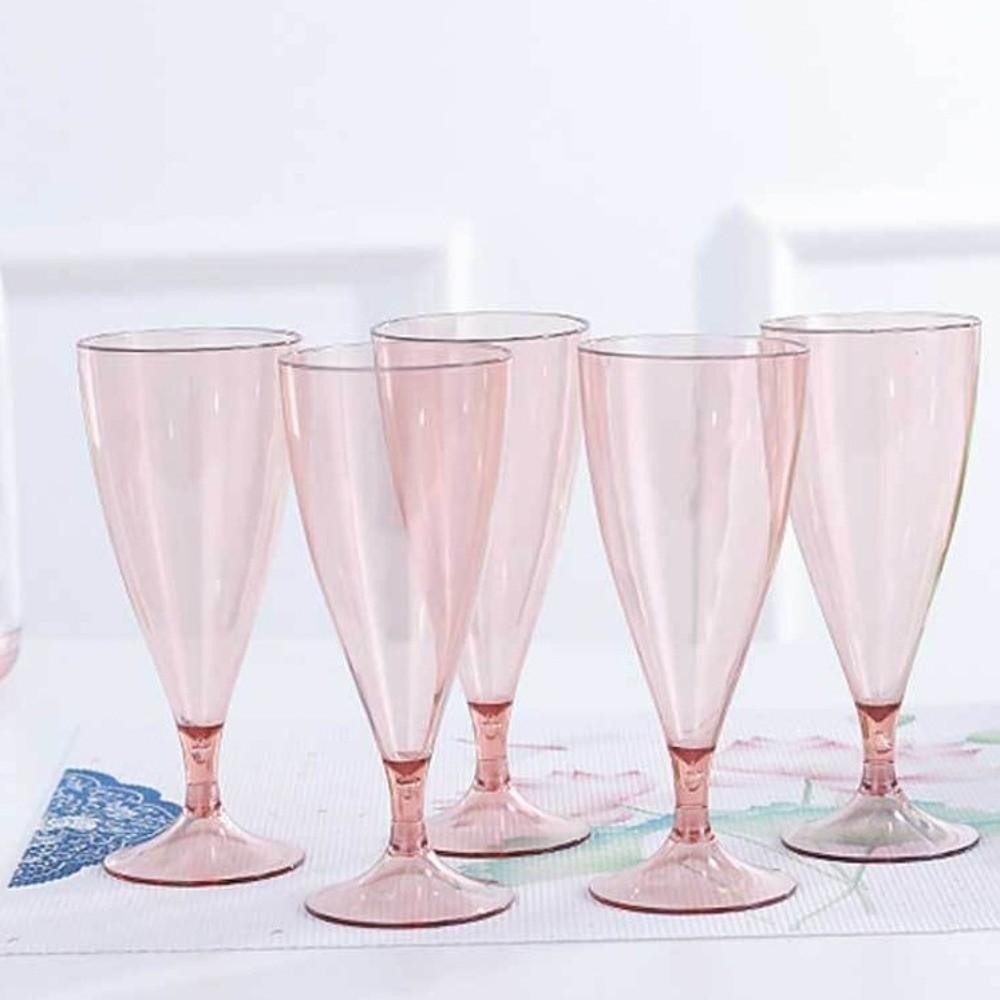 Plastic Wine Glasses Reusable Cocktail Cups Durable Champagne Glasses  Outdoor Use