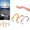 Spring 2024 Fashion Trendy Circle Rhombus Mobius Alloy Hair Bracelet For Women