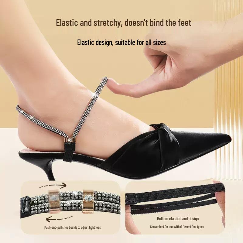 High Heel Anti-Drop Straps Sandals Fixing Buckles and Laces