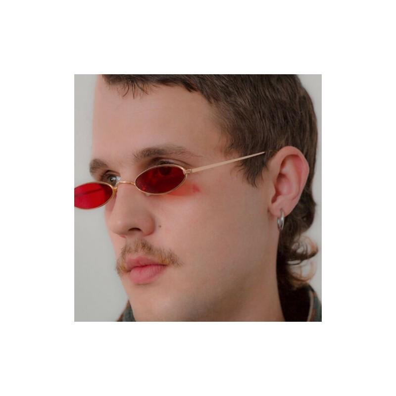 Vintage Small Oval Frame Sunglasses Women's Retro Fashion Shades With Timeless Design